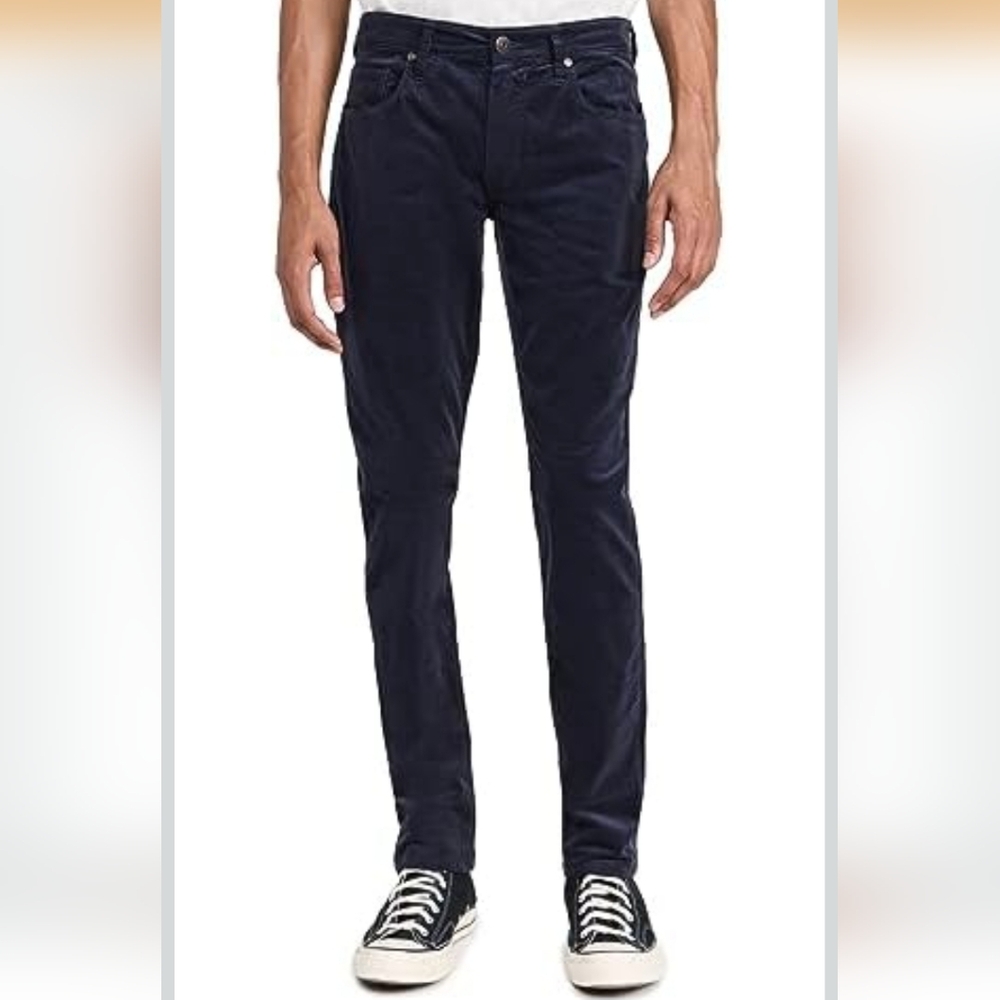 PAIGE Lennox Stretch Corduroy Slim Fit Pants for Men. Size:36X32
